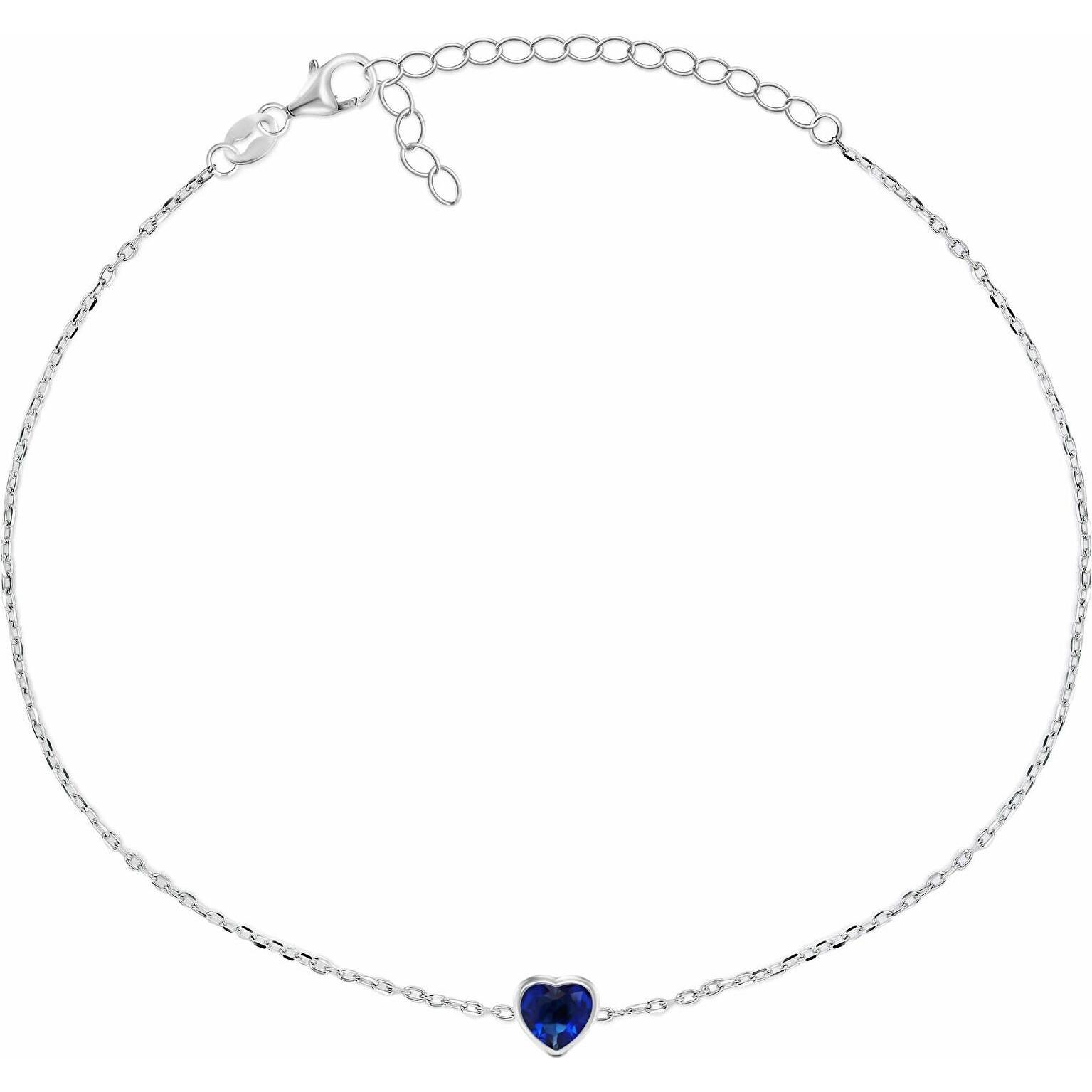 Brilio, Bracciale, Silver - Minimalist silver braceletue Heart BRC30WB