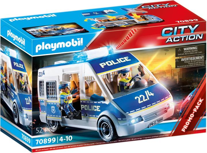 Playmobil Polizeiauto mit Licht und Sound (70899, Playmobil City Action)