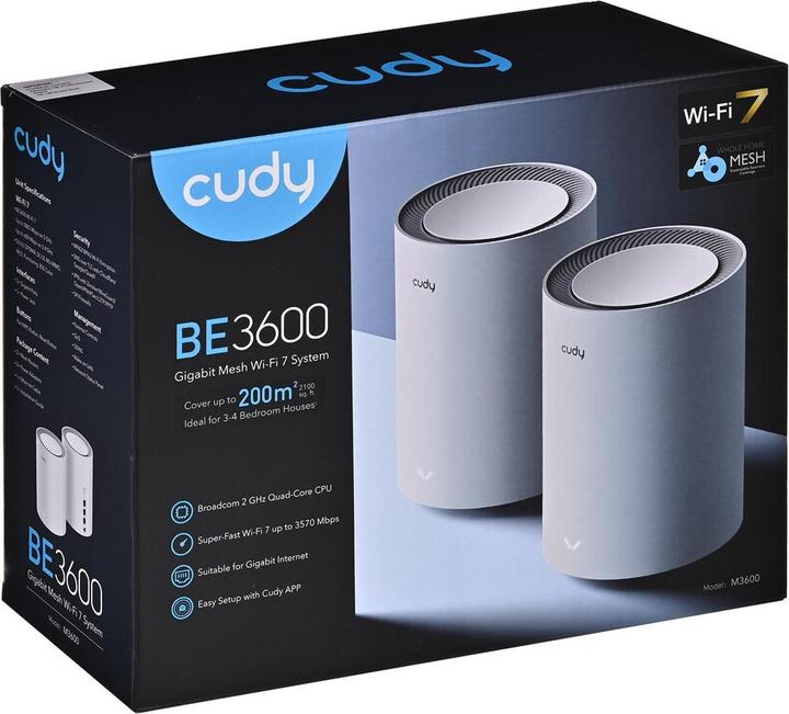 Produktbild Cudy BE3600 Wi-Fi 7 Mesh Solution