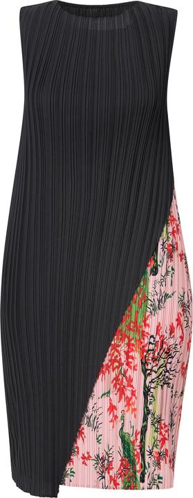 Image du produit Ulla Popken Robe midi plissée, sans manches, effet de superposition et décolleté rond (54)