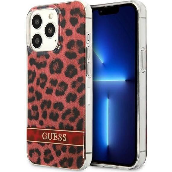 Guess GUHCP13LHSLEOR iPhone 13 Pro (Apple iPhone 13 Pro), Smartphone Hülle, Rot