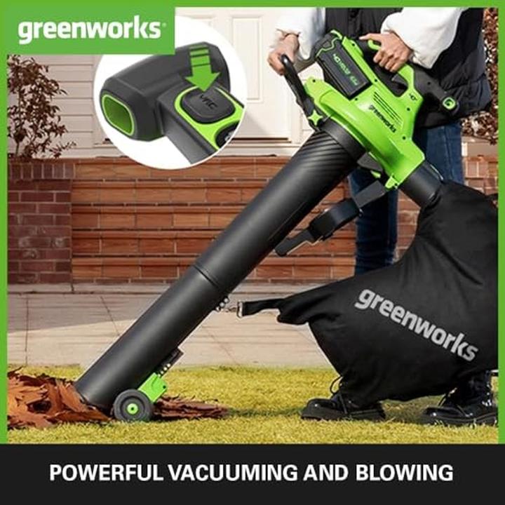 Productafbeelding Greenworks Blaasvacuüm (Oplaadbare batterij, Vacuüm en ventilator)