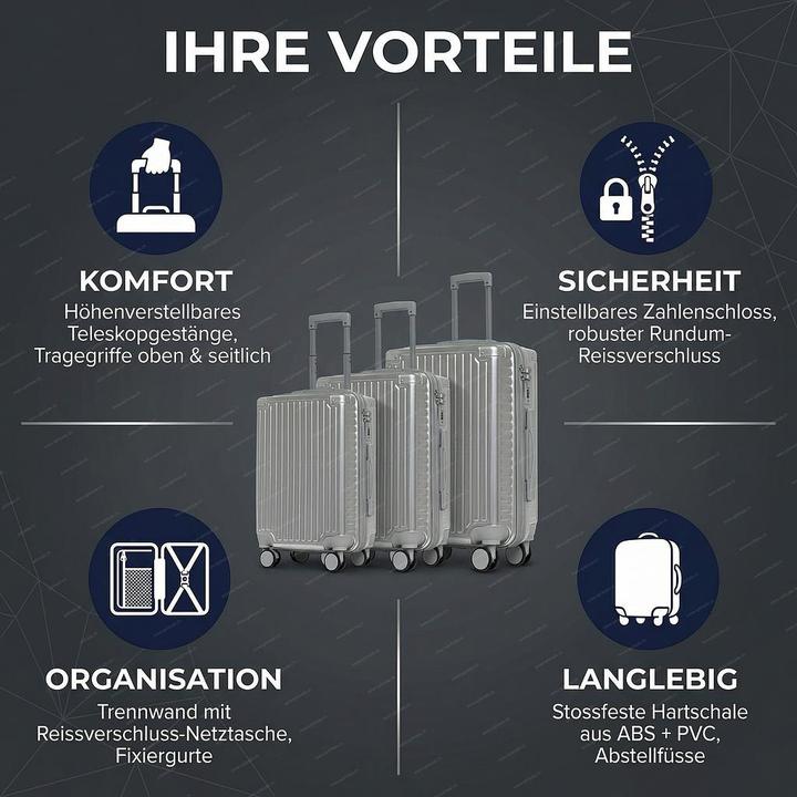 Produktbild Champ Koffer-Trolley 3-er Set