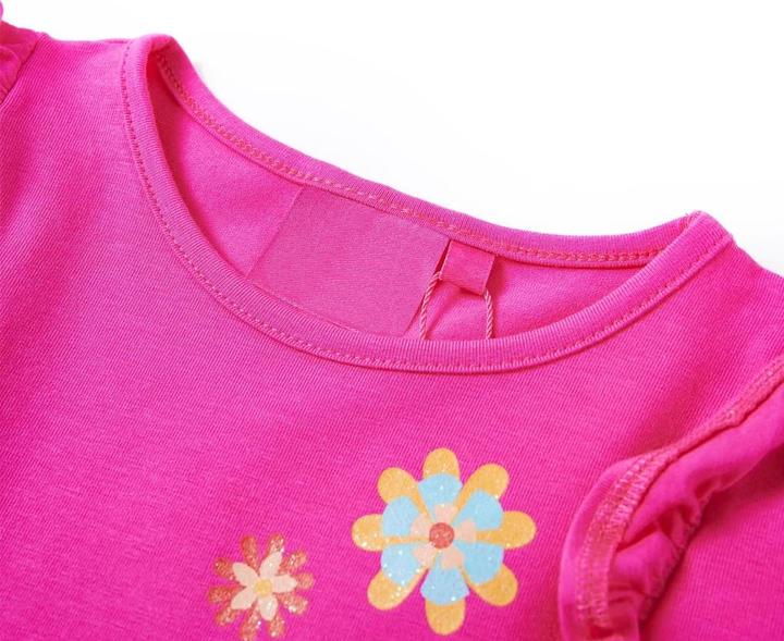 Immagine prodotto vidaXL Camicia da bambino a maniche lunghe rosa scuro 104,Materiale: 95% cotone (104)