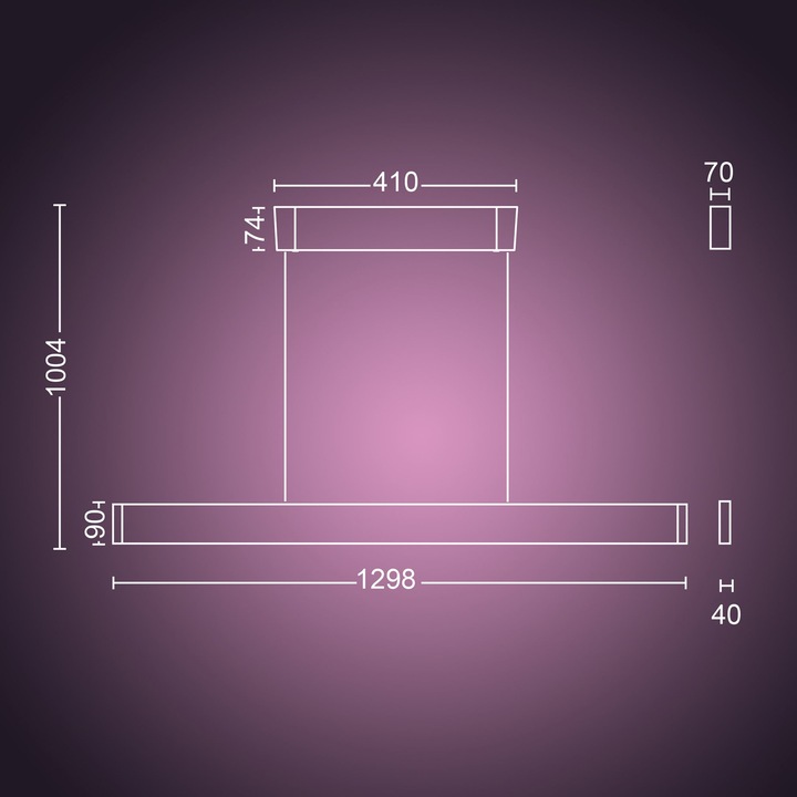 Actual product image Philips Hue Ensis (4750 lm)