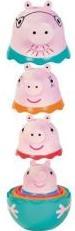 Produktbild Tomy Toomies E73526 Family-Nesting Daddy, Mummy & Peppa Pig George Rattle 18+ Months-Pouring Baby Ba