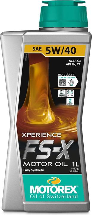 Image du produit Motorex Huile moteur XPERIENCE FS-X, 1 lt (1 l, SAE 5W-40)