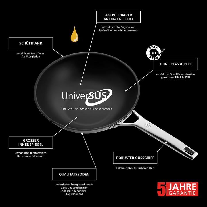 Produktbild Schulte-Ufer Kg Wokpfanne Astral 28 cm (Edelstahl)