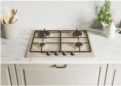 Productafbeelding Candy Classic CHW6BRAV4WGT Inbouw oven 59 cm Gas 4 Kookplaat(en)