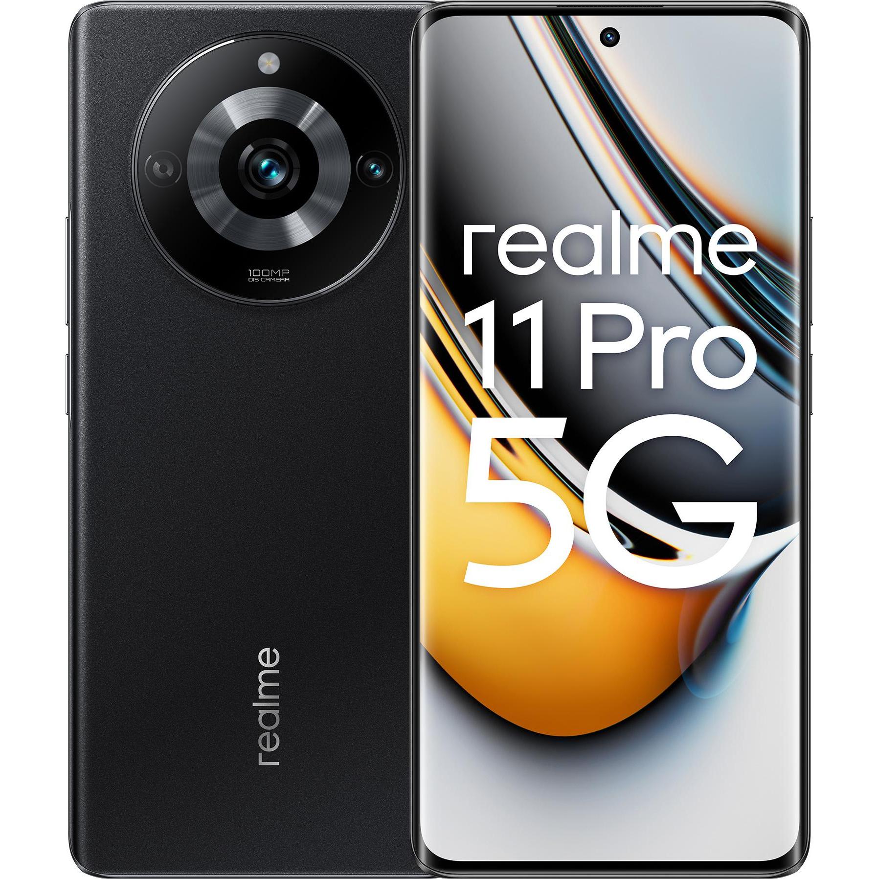 realme 11 Pro (128 GB, Astral Black, 6.70", Dual SIM, 5G), Smartphone, Schwarz