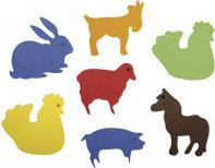 Rayher Estampage en caoutchouc mousse ferme, coloré, 80 p