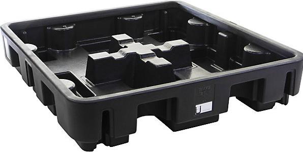 Actual product image Jonesco PE drum sump for 4 x 200 l drums, collection capacity 242 l, with PE grate