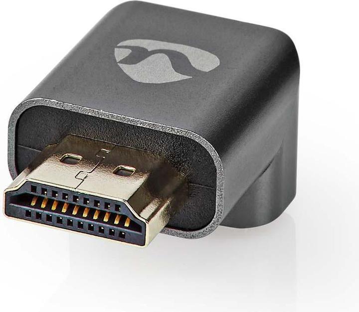 Actual product image Nedis HDMIT Adapter HDMIT Connector / HDMIT Male HDMIT Female / HDMIT Output Gold Plated Angled 270° (HDMI, 3 cm)