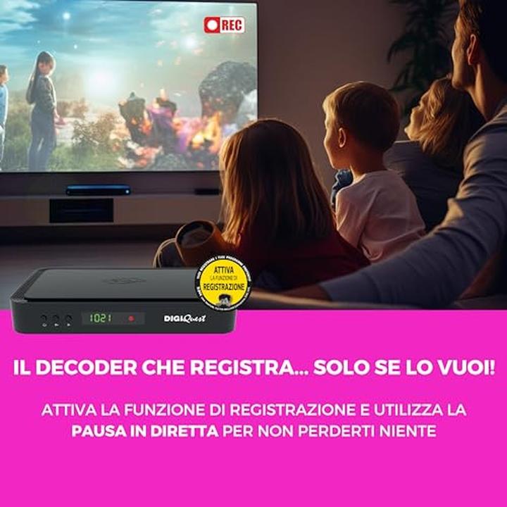 Actual product image Digiquest TivuSat Q80 UHD decoder (DVB-T2, DVB-S2, CI Shaft)