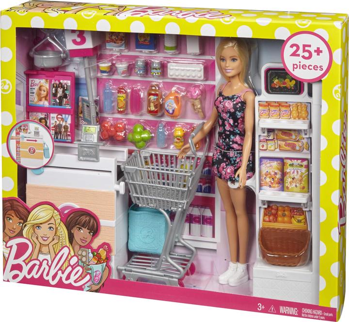Produktbild Barbie Supermarkt und Puppe