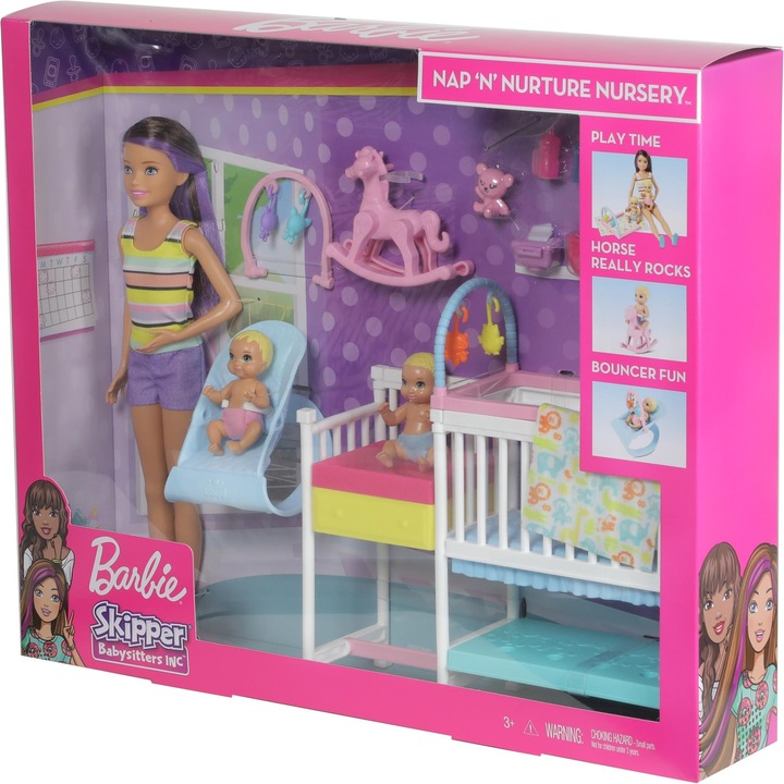 Image du produit Barbie Skipper - Kit de jeu pour salle de jeux pour enfants