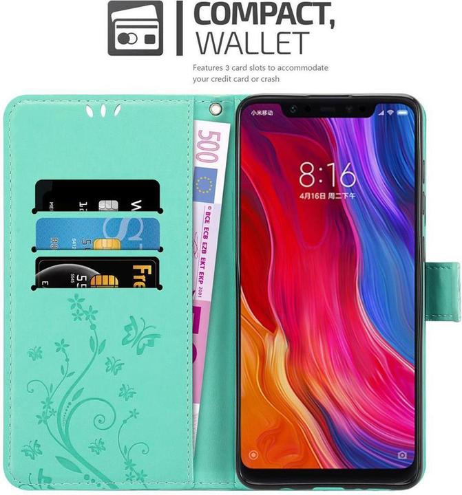 Actual product image Cadorabo Flower Book Cover (Mi 8)