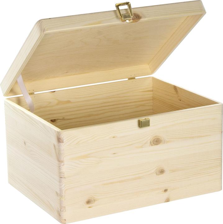 Produktbild Laublust Holzkiste mit Deckel & Schloss (30 cm)