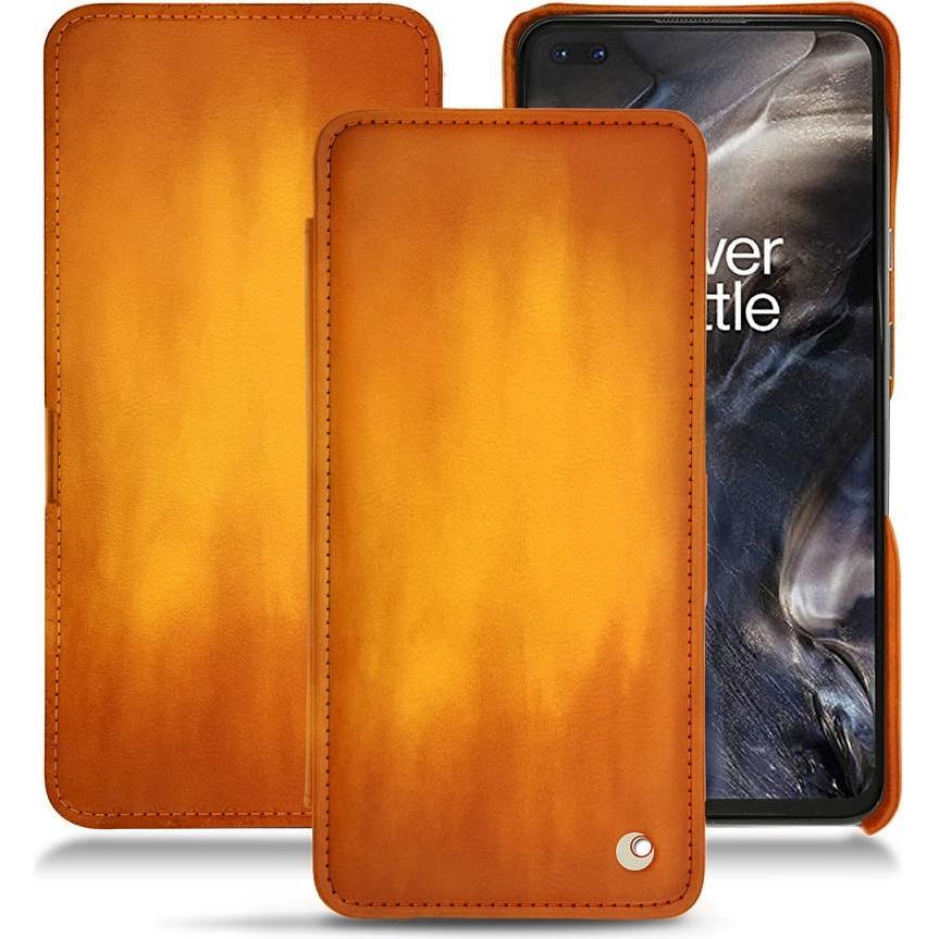 Noreve Lederschutzhülle horizontal (OnePlus Nord), Smartphone Hülle, Orange