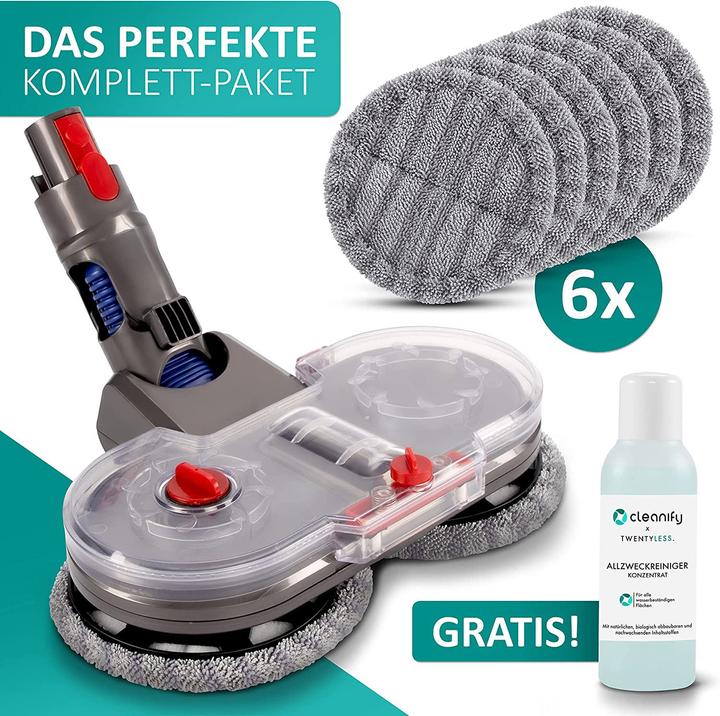 Actual product image Cleanify Mop Attachment for Dyson V7-V15