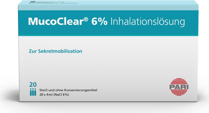 Actual product image PARI MucoClear 6% NaCl Inhalation Solution