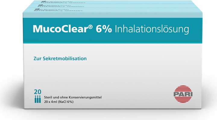 Actual product image PARI MucoClear 6% NaCl Inhalation Solution