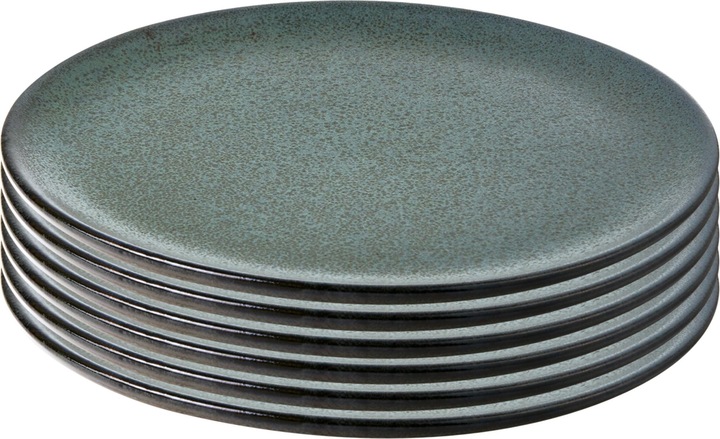 Produktbild RAW 6 pcs - Northern green - dessert plates (15776) (6 x)