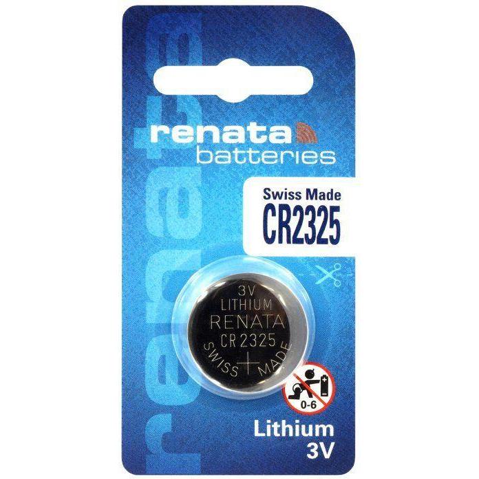 Renata Pile a bottone al litio (1 pz., CR2325, 190 mAh), Batterie + pile