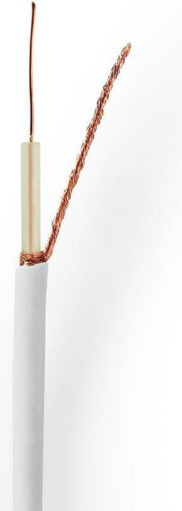 Produktbild Nedis Antennenkabel auf Rolle Mini KOAX 75 Ohm Einzeln geschirmt ECA 100.0 m Koax PVC Weiss Rolle (75 dB, Antennenkabel)