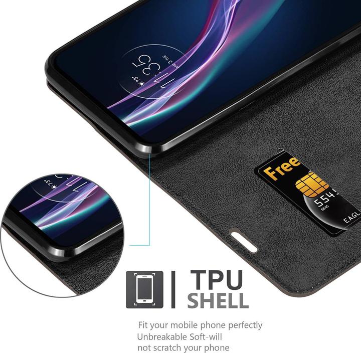 Productafbeelding Cadorabo Boek Onzichtbare Magneethoes (Motorola One Fusion+)