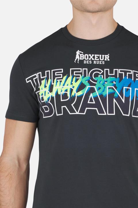 Actual product image Boxeur des Rues Round Neck Printed T-Shirt (XXL)