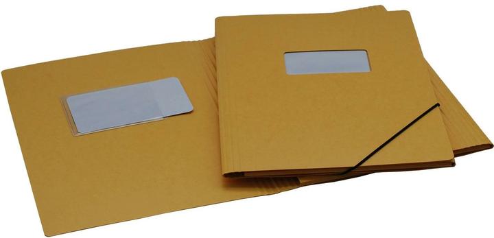 Erola Pendenzenmappe A4 gelb mit Fenster + 3 Klappen (A4, 1x)