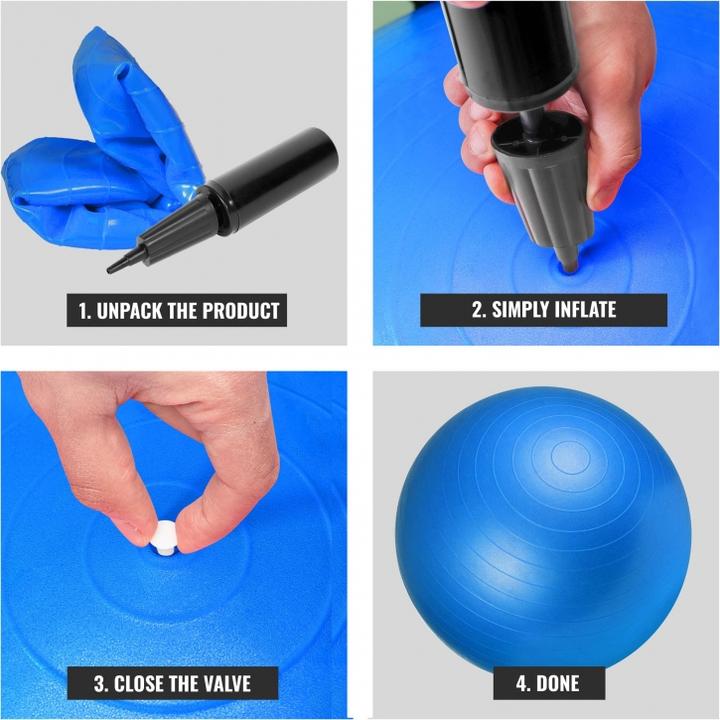 Image du produit Gorilla Sports Ballon d'exercice (55 cm)