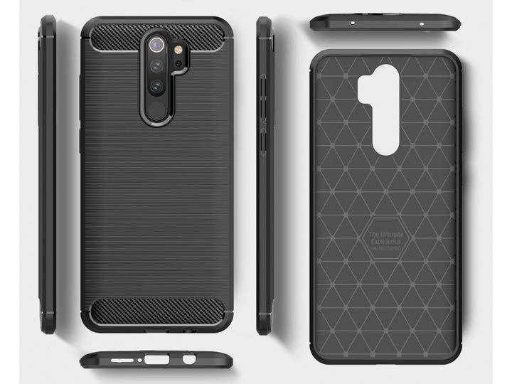 Actual product image Screenguard Xiaomi Redmi Note 8 Pro Cover Carbon Brushed Soft TPU (Xiaomi Redmi Note 8 Pro)