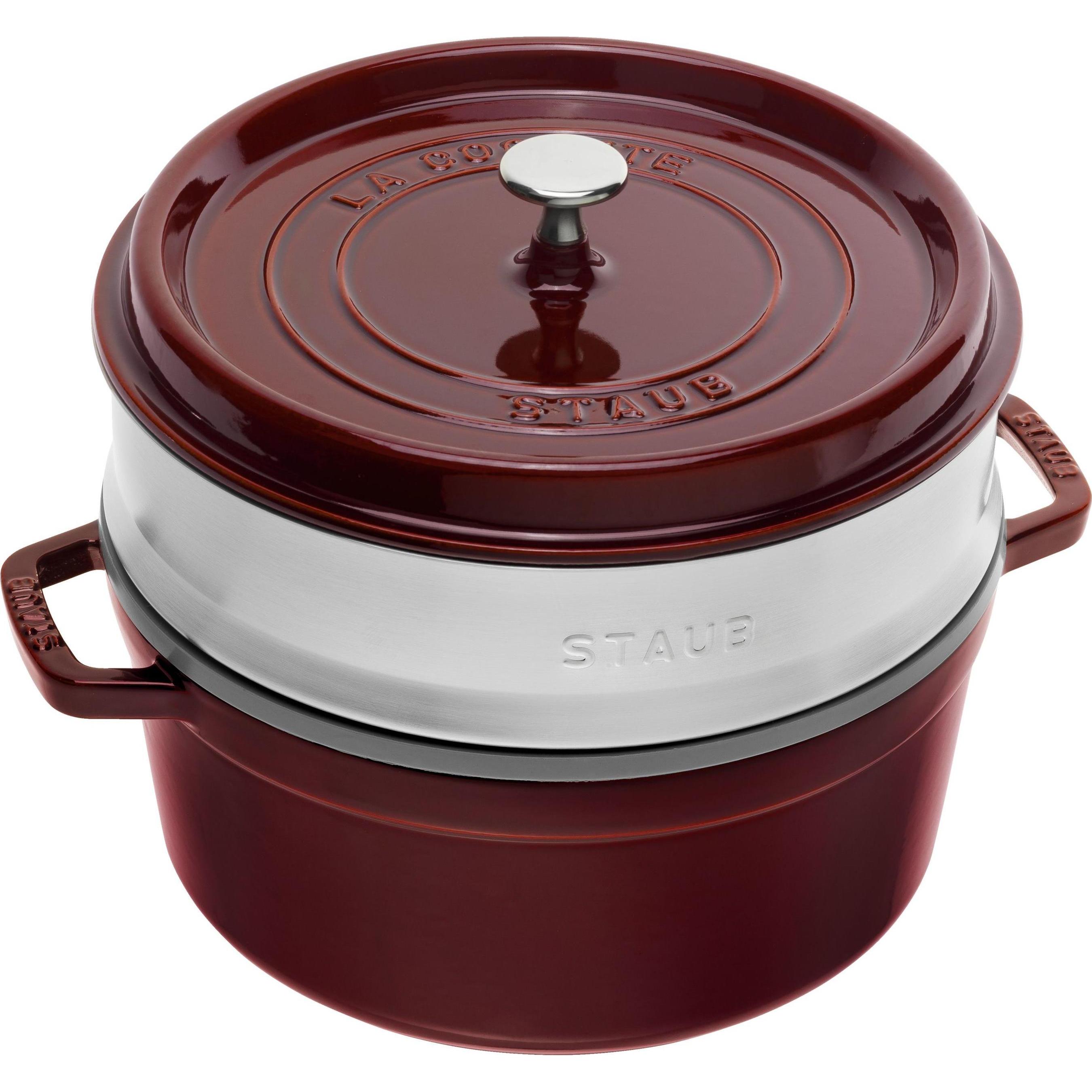 Staub Cocotte, Pfanne + Kochtopf, Rot