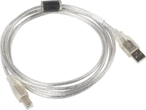 Produktbild Lanberg CA-USBA-12CC-0030-TR USB Kabel 3 m 2.0 USB B Transparent (3 m, USB 2.0)