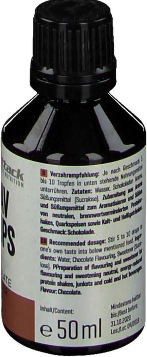 Nährwerte und Zutaten Body Attack Flav Drops (50ml)