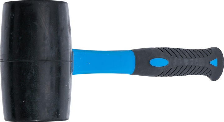 Actual product image BGS Rubber Mallet Fibreglas Shaft black Head Ø 65 mm 720 g (1014 g)