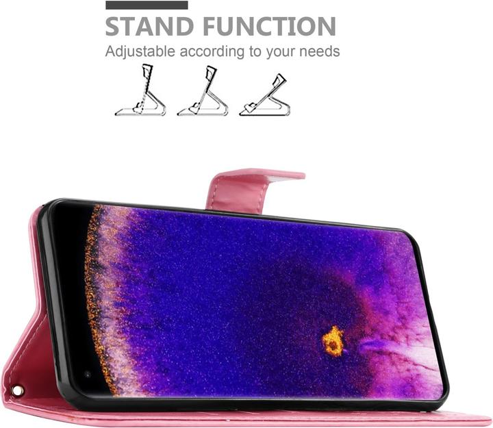Produktbild Cadorabo Flower Book Hülle für Oppo FIND X5 PRO (Oppo Find X5 Pro)