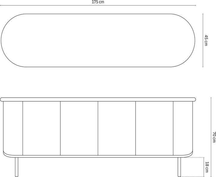 Produktbild Micadoni Bia (45 x 175 x 70 cm)