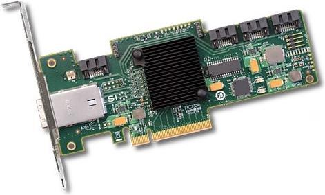 Actual product image LSI SAS 9212-4i4e: 4Port+4Port exdt. HBA