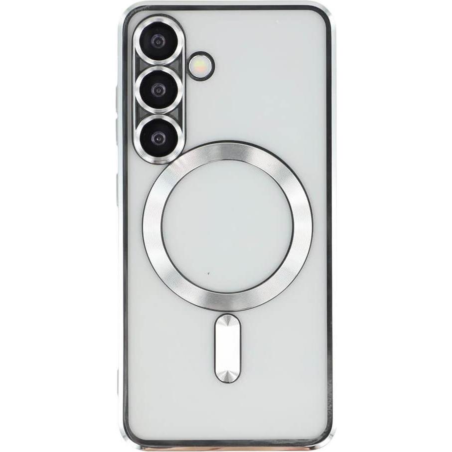 Cover-Discount Galaxy S26 - Handyhülle mit metallischem Design & Kameraschutz (Samsung Galaxy S26), Cover smartphone, Argento