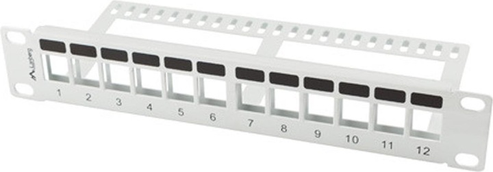 Lanberg pannello patch vuoto 12 porte 1U