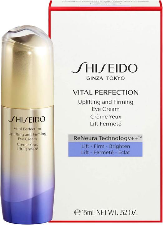 Productafbeelding Shiseido Vital Perfection - Opbeurende en verstevigende oogcrème (Oogverzorgingscrème, Dag + Nacht, 15 ml)