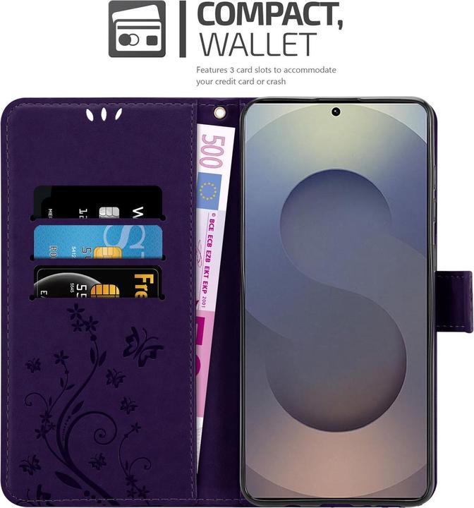 Produktbild Cadorabo Hülle für Samsung Galaxy S25 Ultra mit Blumen Muster (Samsung Galaxy S25 Ultra)