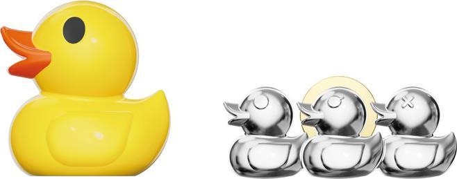 Metalmorphose Pin Family Duck