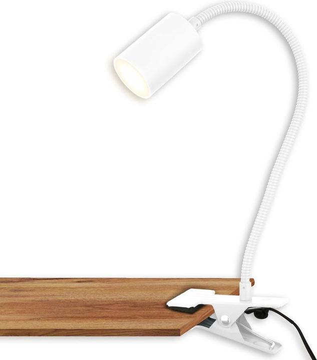 Briloner Lampe LED à pince, blanche, incl. 1xLED 2,4W (290 lm)