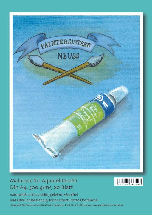Paintersisters Bloc à dessin spécial aquarelle A4