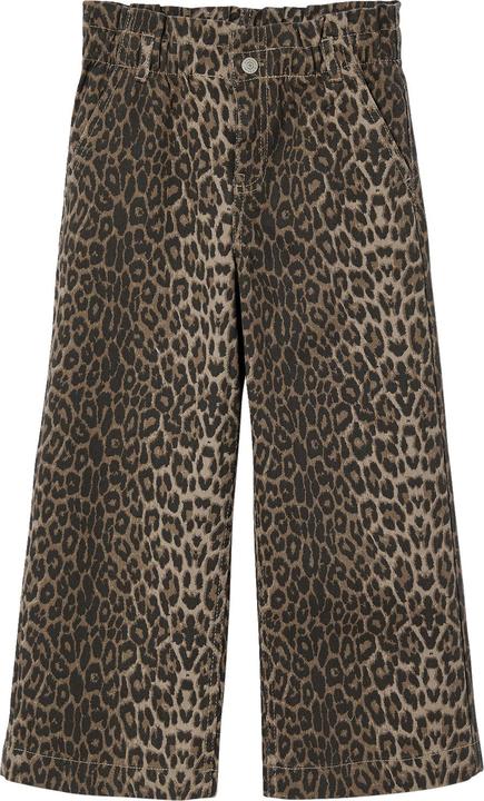 Actual product image Vertbaudet Weite Mädchen Paperbag-Hose mit Leopardenmuster (140)