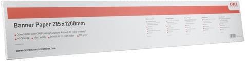 Actual product image OKI Banner paper A4 215mmx1200mm (120 g/m², 250 x, A3)